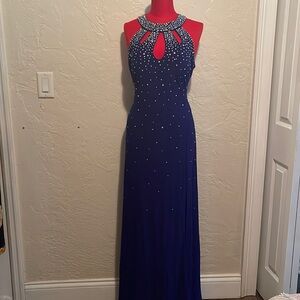 Purple Sparkly Evening Gown